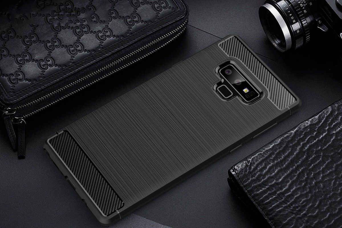 Samsung Galaxy Note 9 Geborsteld TPU Hoesje Zwart afbeelding 11