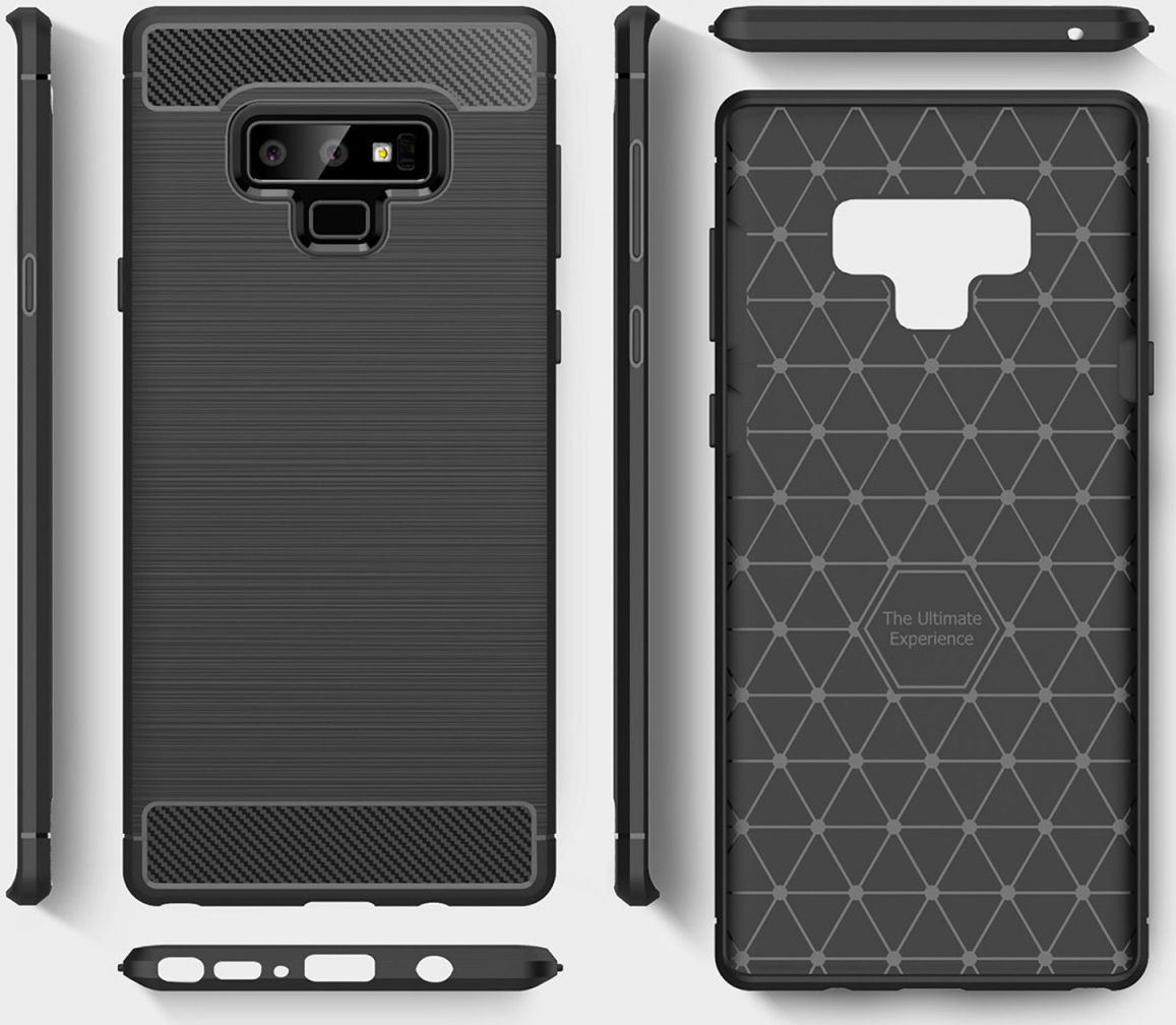 Samsung Galaxy Note 9 Geborsteld TPU Hoesje Rood afbeelding 11