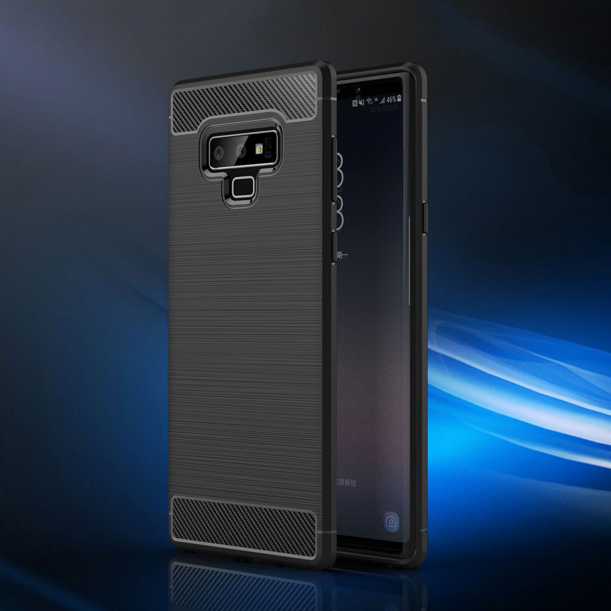 Samsung Galaxy Note 9 Geborsteld TPU Hoesje Rood afbeelding 6