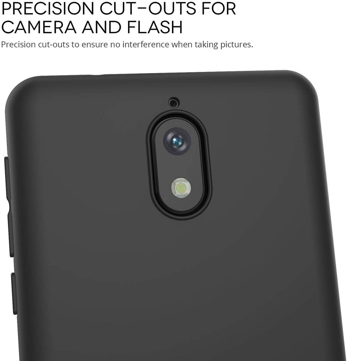 Nokia 3.1 TPU Hoesje Zwart afbeelding 7