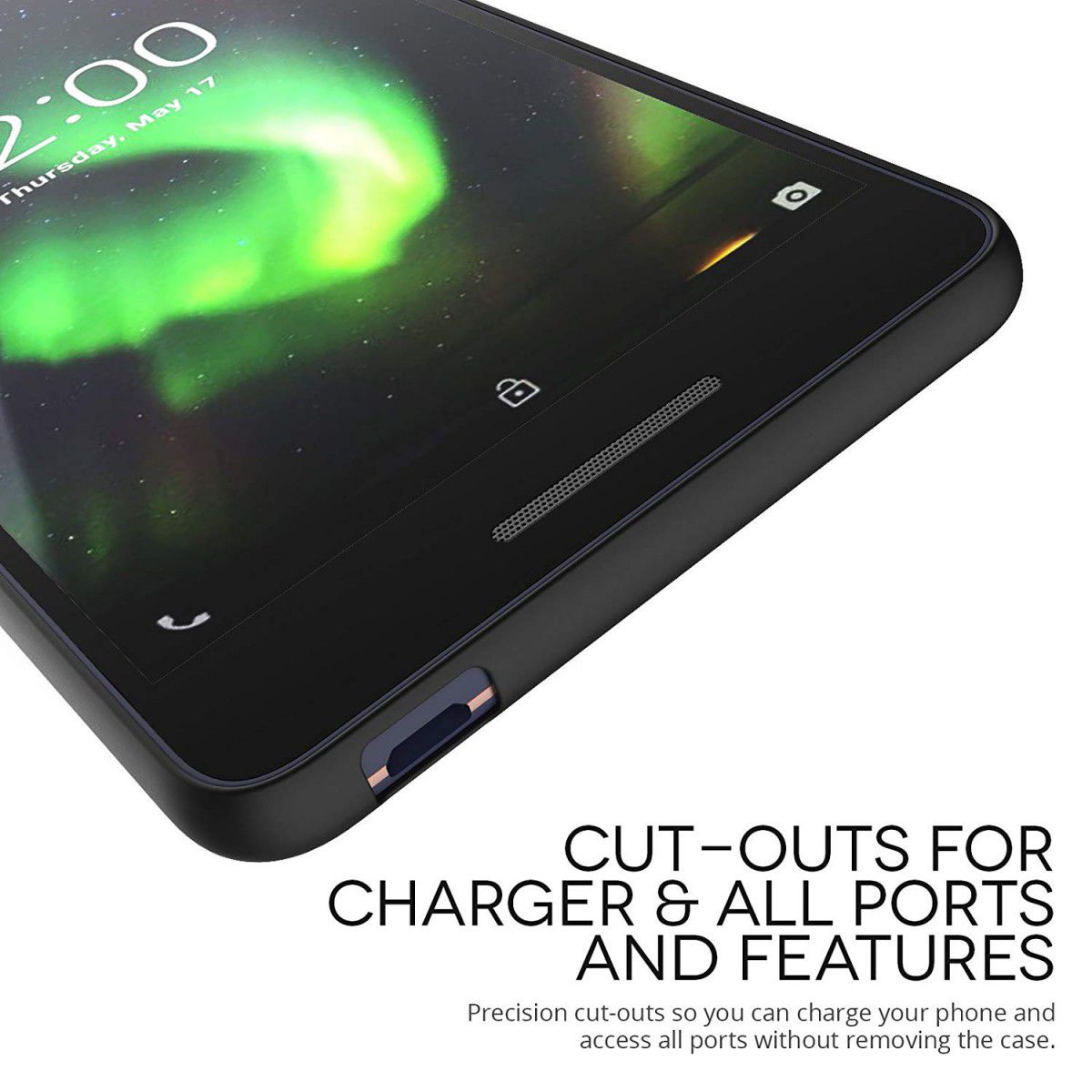 Nokia 2.1 TPU Hoesje Zwart afbeelding 2