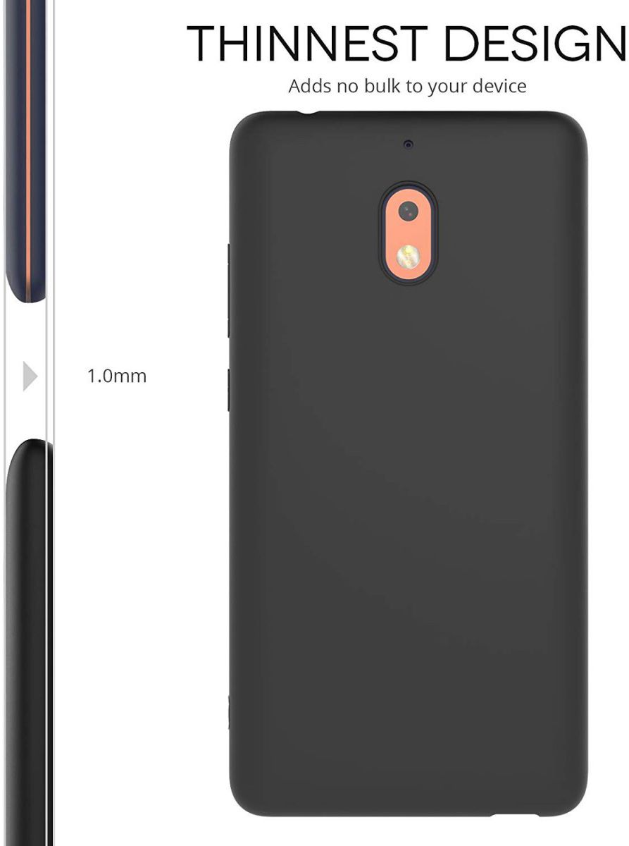 Nokia 2.1 TPU Hoesje Zwart afbeelding 3