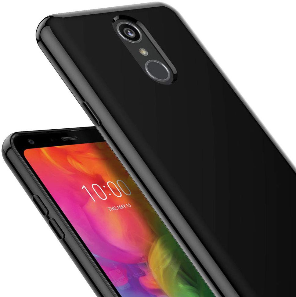 LG Q7 TPU Hoesje Zwart afbeelding 3