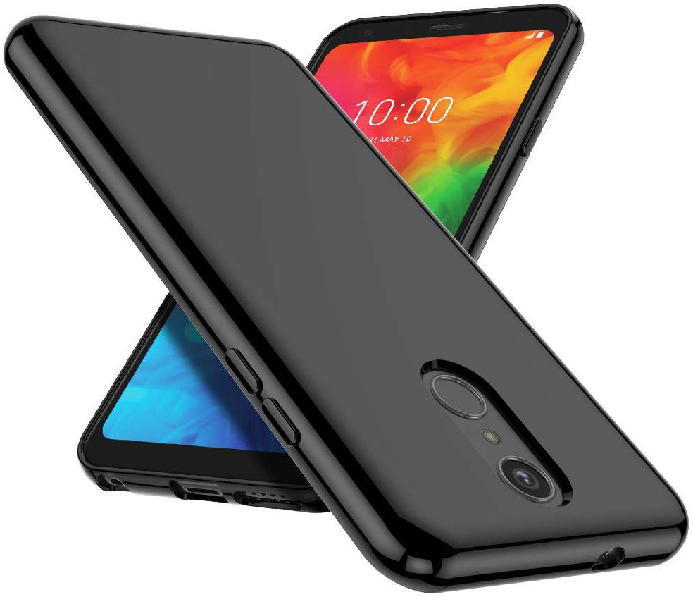 LG Q7 TPU Hoesje Zwart afbeelding 4