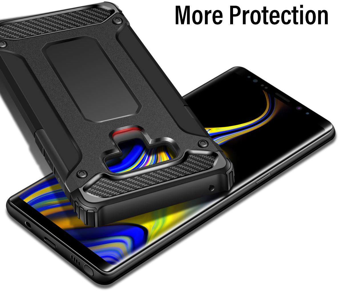 Samsung Galaxy Note 9 Hybride Hoesje Zwart afbeelding 4