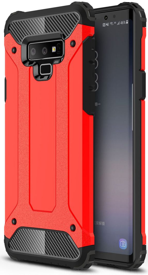 Samsung Galaxy Note 9 Hybride Hoesje Rood afbeelding 1