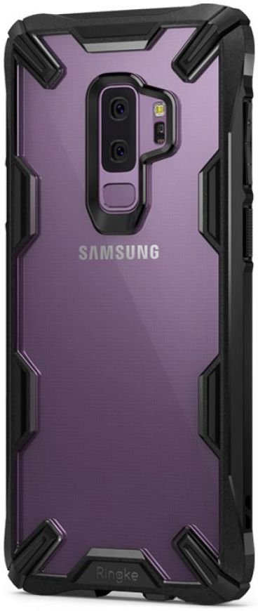 Ringke Fusion X Samsung Galaxy S9 Plus Hoesje Doorzichtig Zwart afbeelding 1