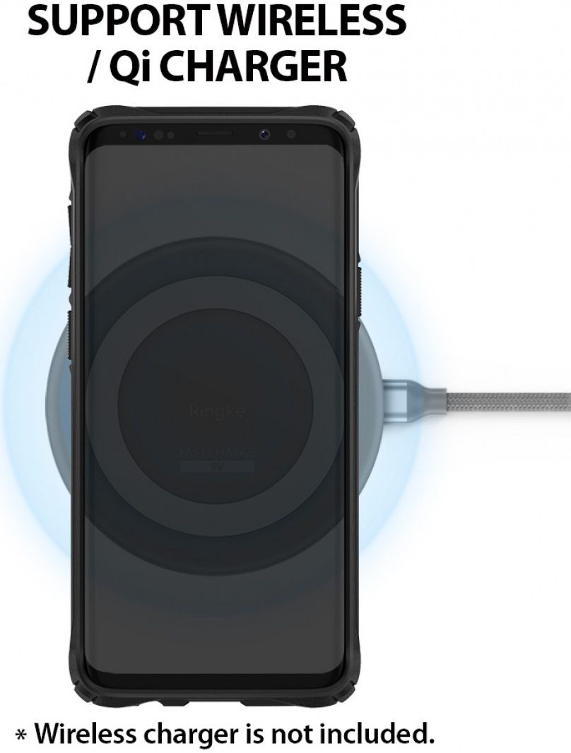 Ringke Fusion X Samsung Galaxy S9 Plus Hoesje Doorzichtig Zwart afbeelding 6