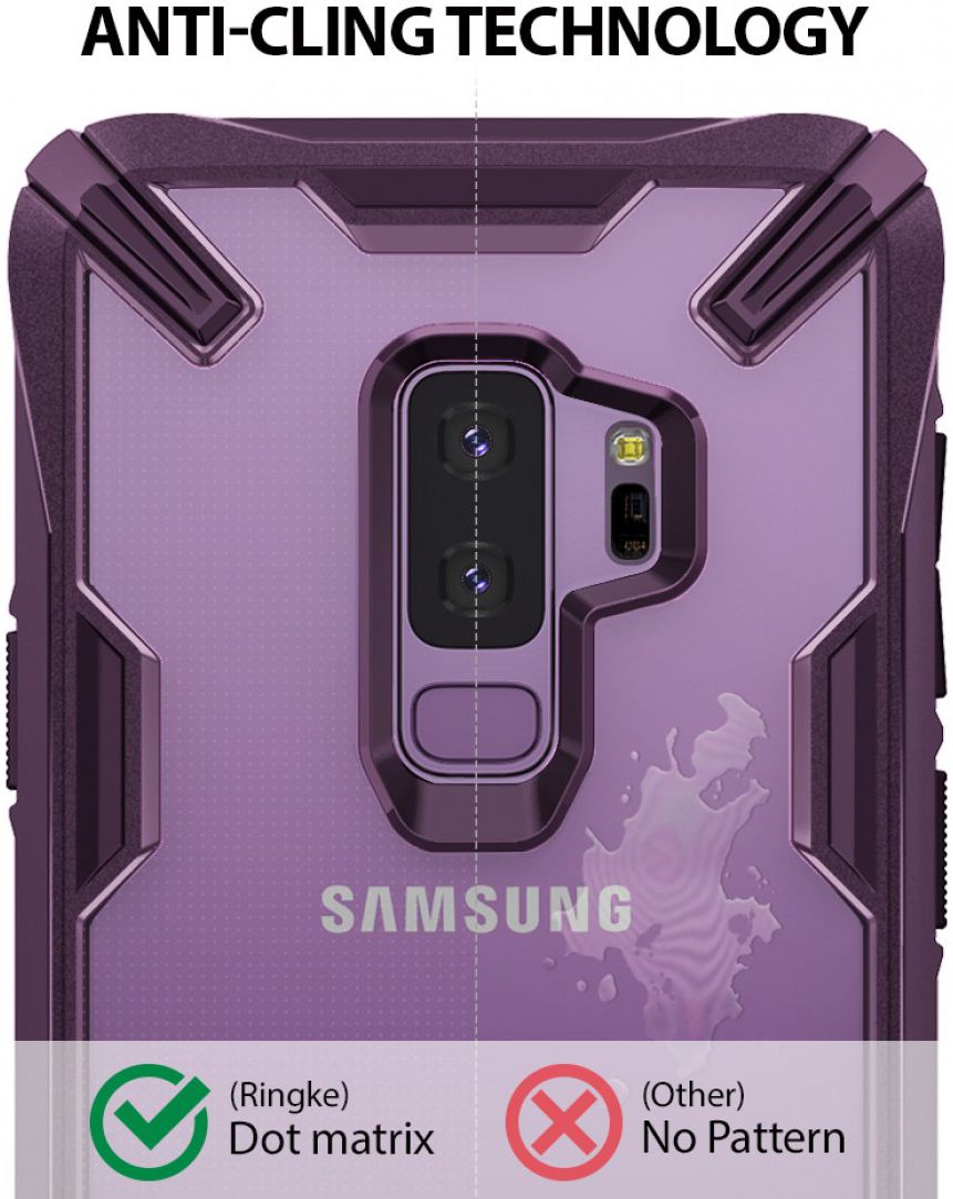 Ringke Fusion X Samsung Galaxy S9 Plus Hoesje Doorzichtig Zwart afbeelding 8