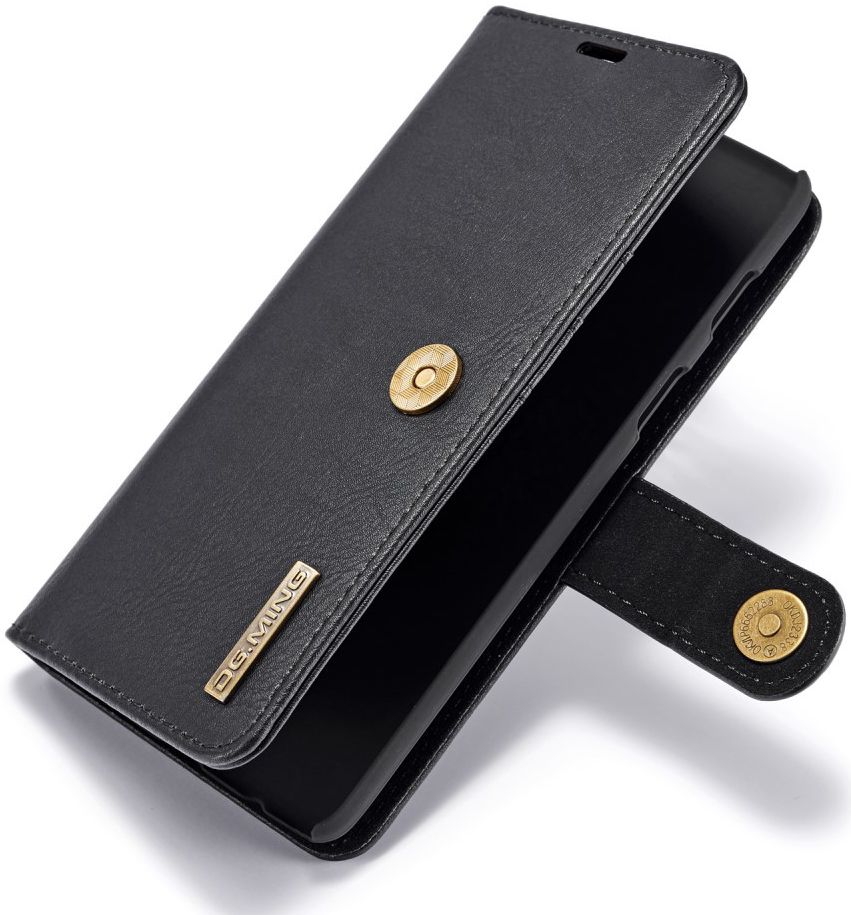 OnePlus 6 Portemonnee Hoesje Echt Leer Zwart afbeelding 13