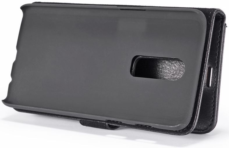 OnePlus 6 Portemonnee Hoesje Echt Leer Zwart afbeelding 10