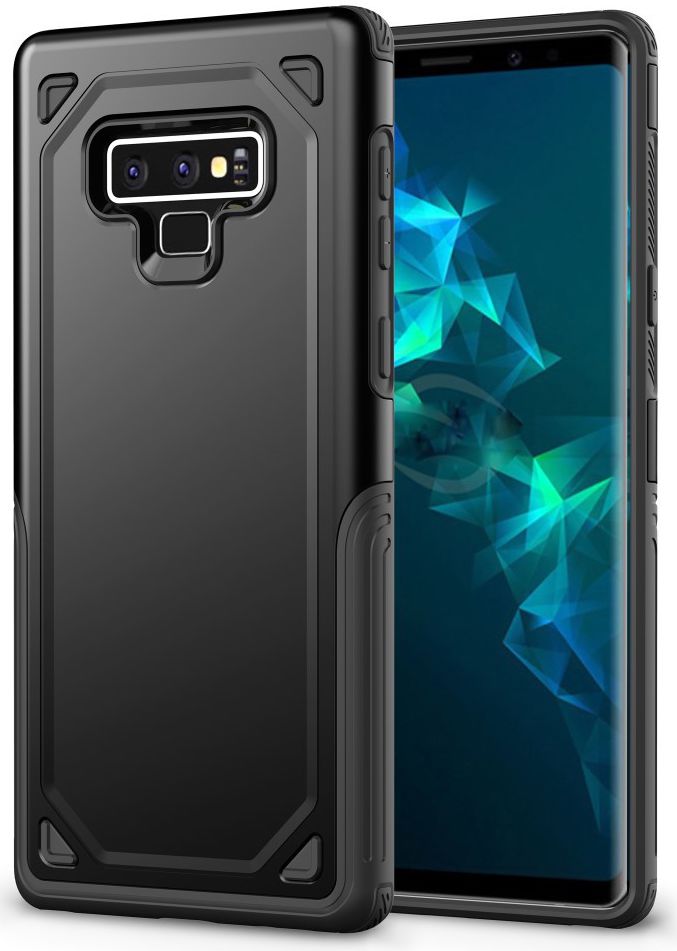 Samsung Galaxy Note 9 Robuust Hybride Hoesje Zwart afbeelding 1