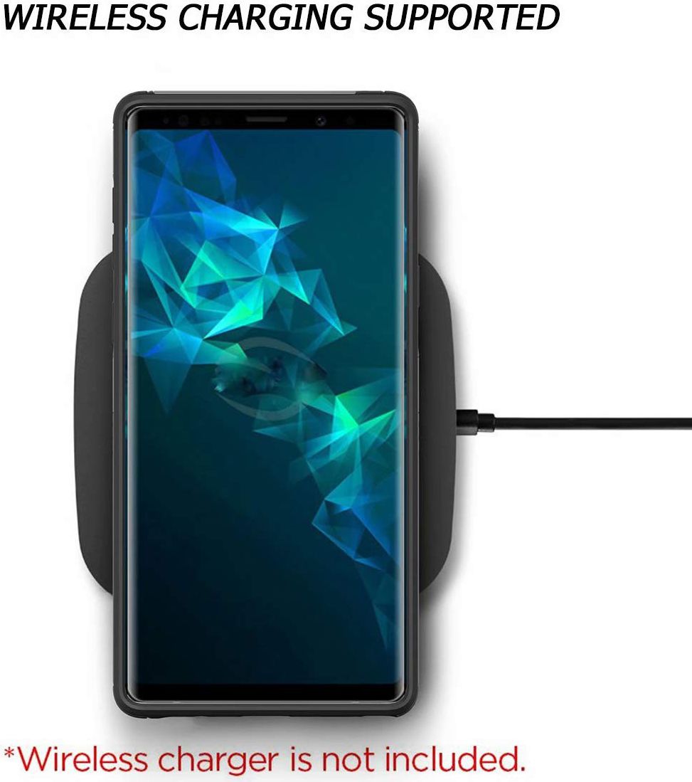 Samsung Galaxy Note 9 Robuust Hybride Hoesje Groen afbeelding 2