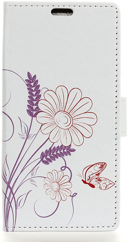 Nokia 2.1 Portemonnee Hoesje met Bloem Print afbeelding 1