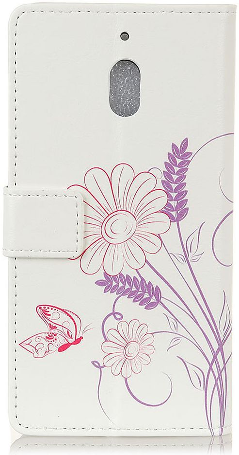 Nokia 2.1 Portemonnee Hoesje met Bloem Print afbeelding 4