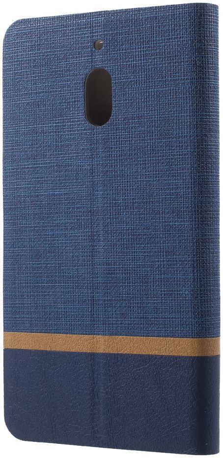 Nokia 2.1 Linnen Portemonnee Hoesje Blauw afbeelding 4