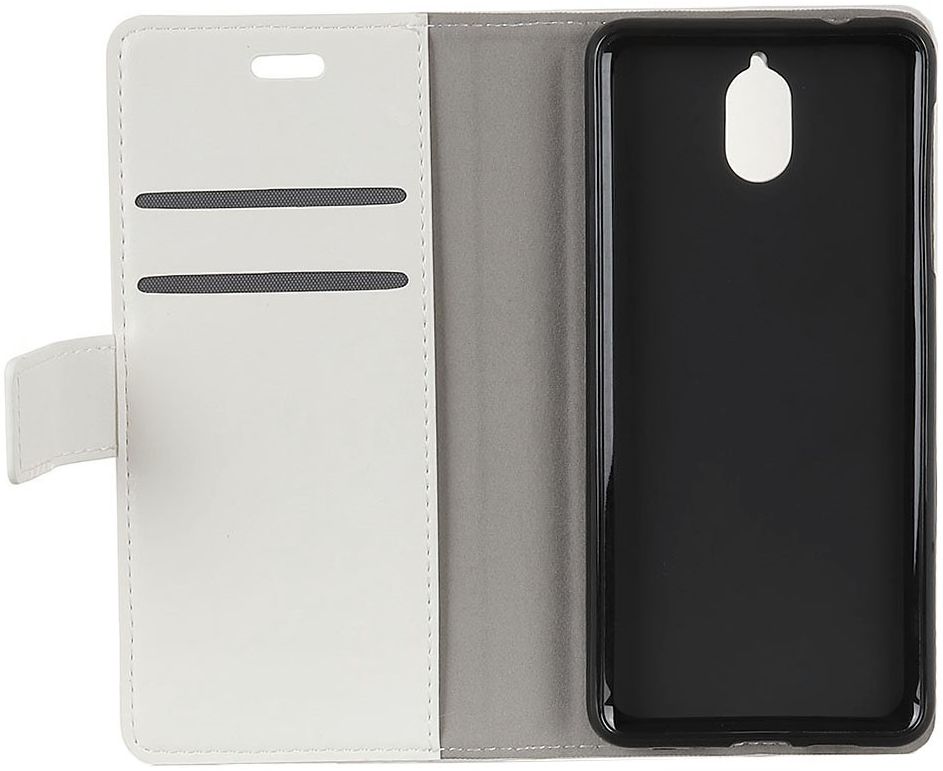 Nokia 3.1 Portemonnee Hoesje met Bloem Opdruk afbeelding 2