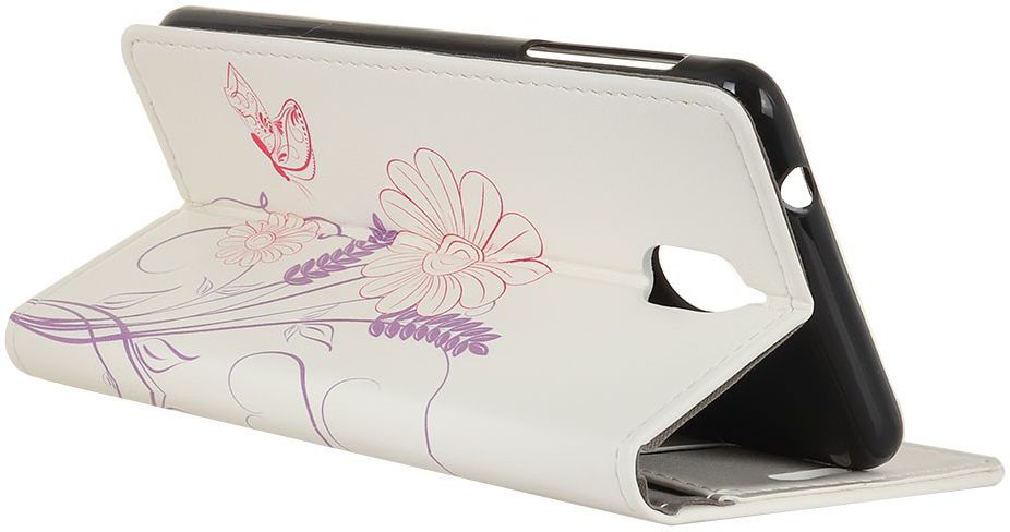 Nokia 3.1 Portemonnee Hoesje met Bloem Opdruk afbeelding 3