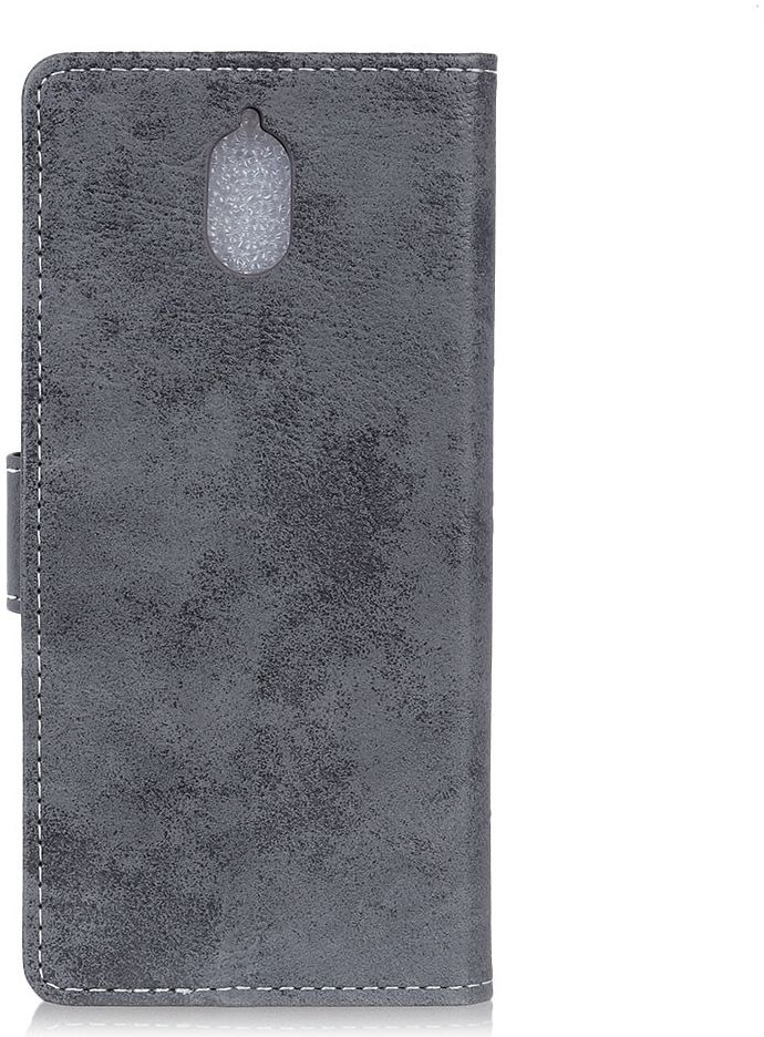 Nokia 3.1 Retro Portemonnee Hoesje Grijs afbeelding 6