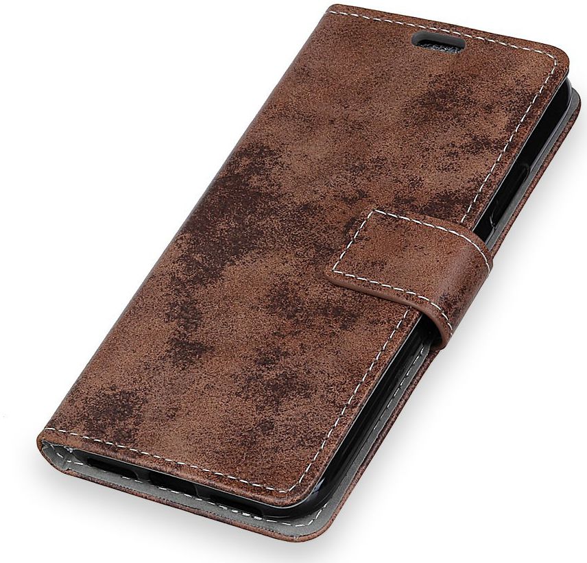 Nokia 3.1 Retro Portemonnee Hoesje Bruin afbeelding 4