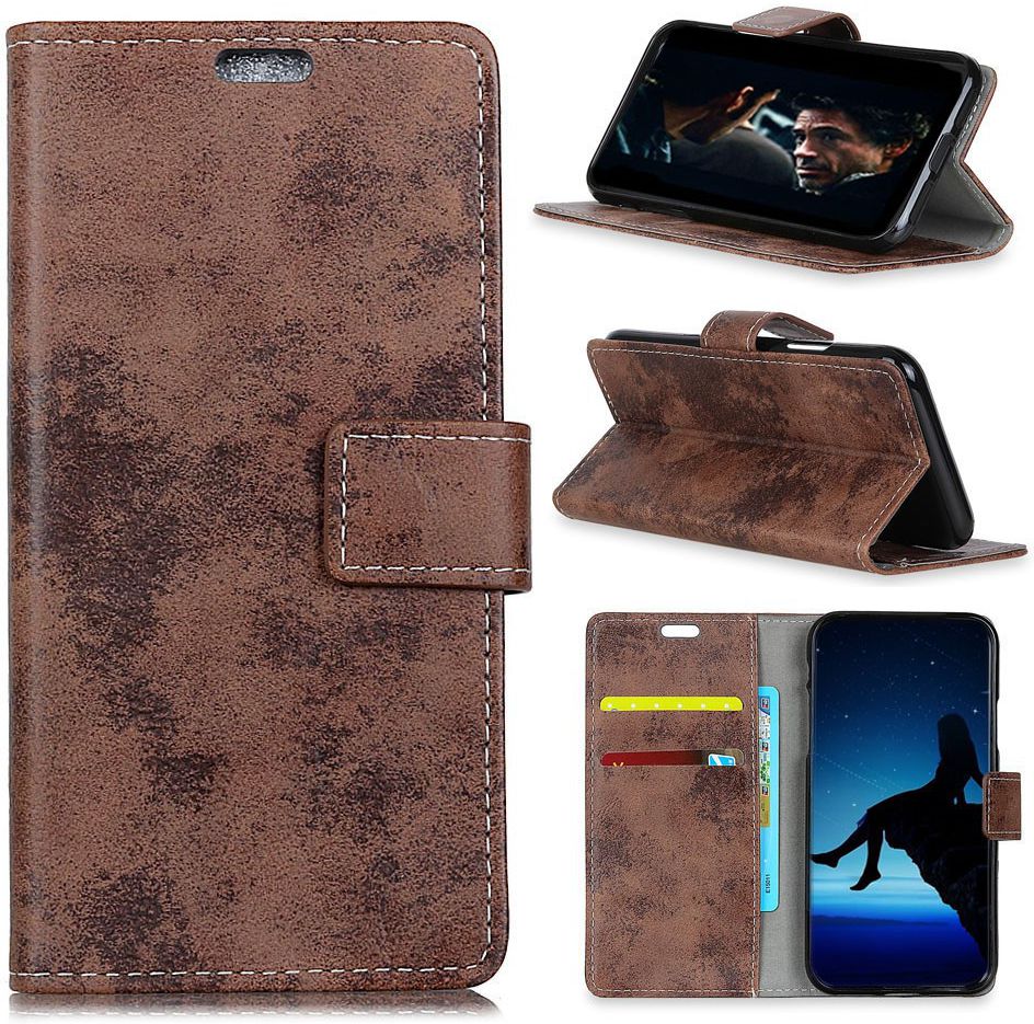 Nokia 3.1 Retro Portemonnee Hoesje Bruin afbeelding 7