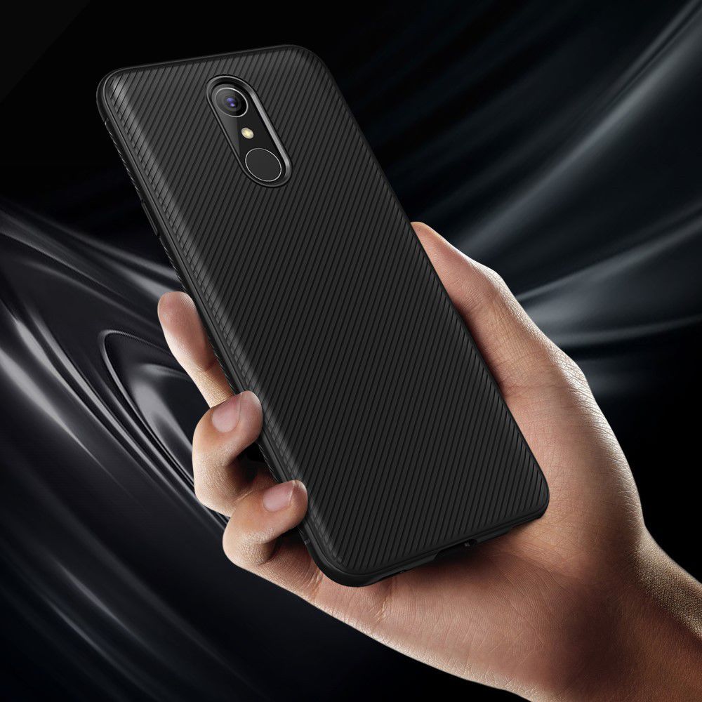 LG Q7 Carbon TPU Hoesje Zwart afbeelding 5