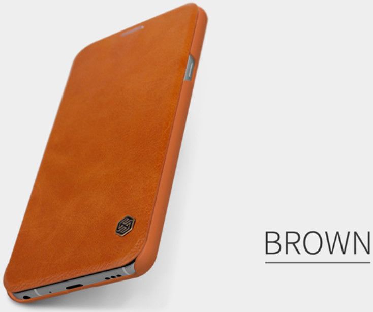 Nillkin Qin Series Flip Hoesje LG G7 ThinQ Bruin afbeelding 13
