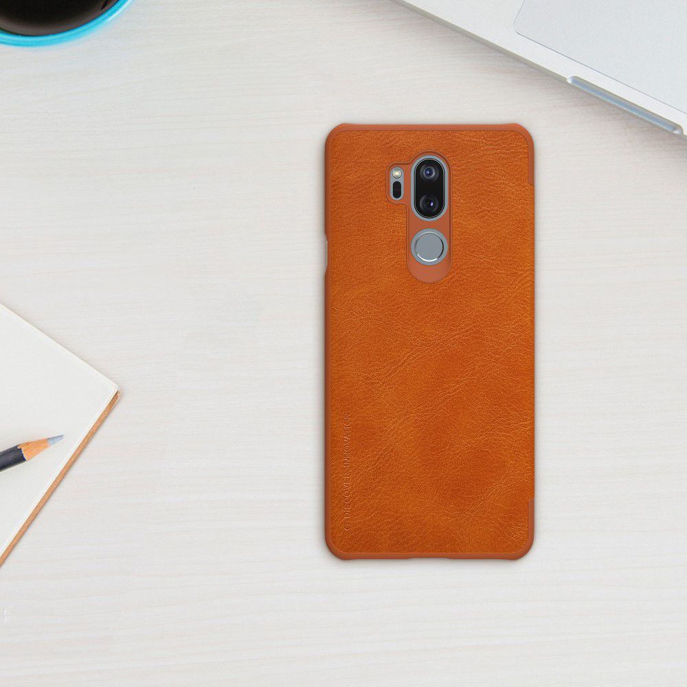 Nillkin Qin Series Flip Hoesje LG G7 ThinQ Bruin afbeelding 7