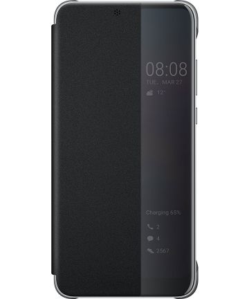 Huawei P20 Pro Originele Flip Cover Zwart Hoesjes