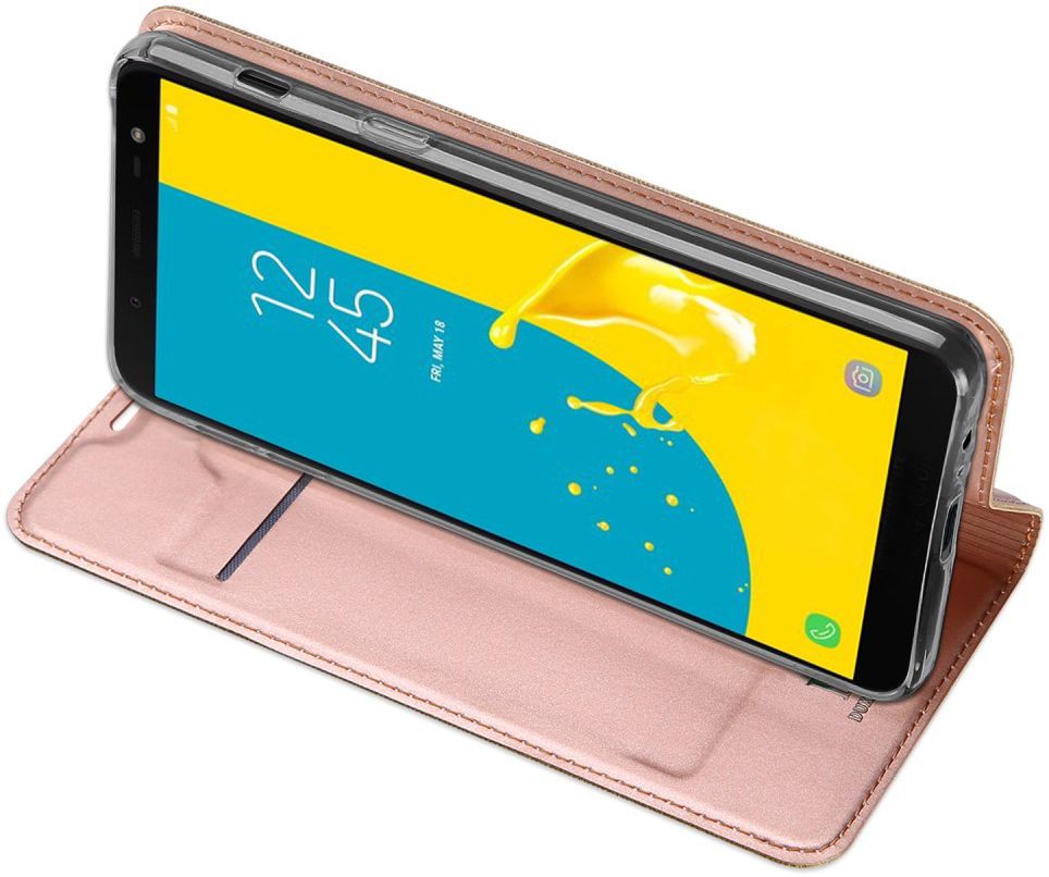 Dux Ducis Premium Book Case Samsung Galaxy J6 (2018) Hoesje Roze Goud afbeelding 4