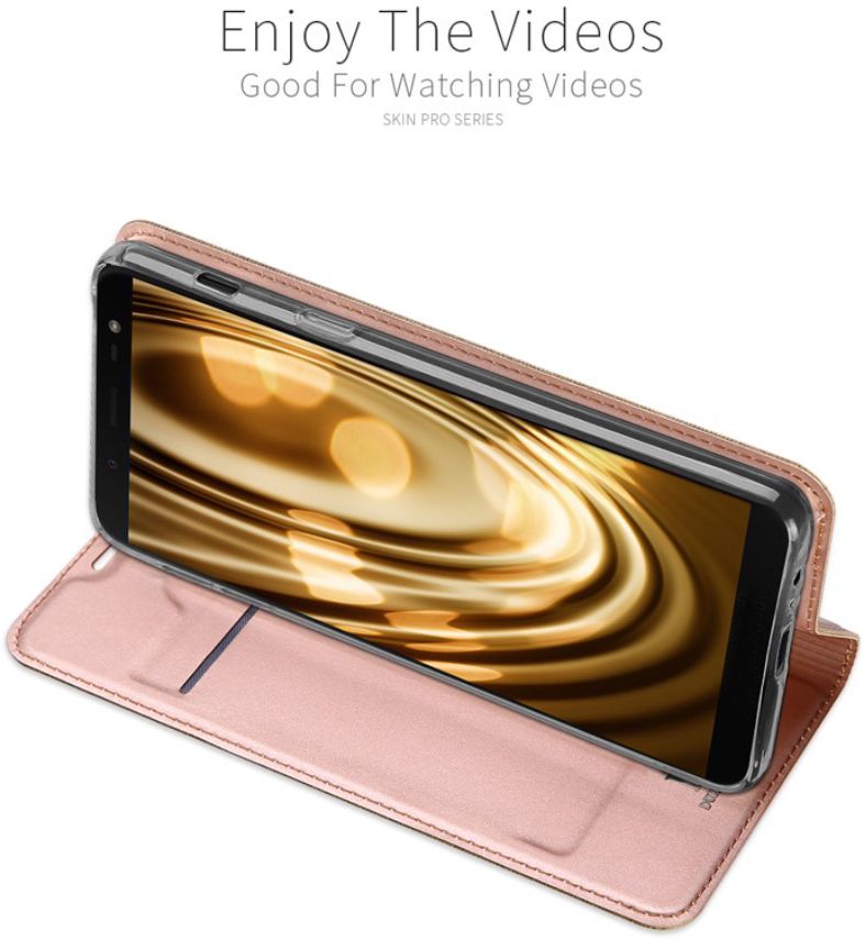Dux Ducis Premium Book Case Samsung Galaxy J6 (2018) Hoesje Roze Goud afbeelding 7