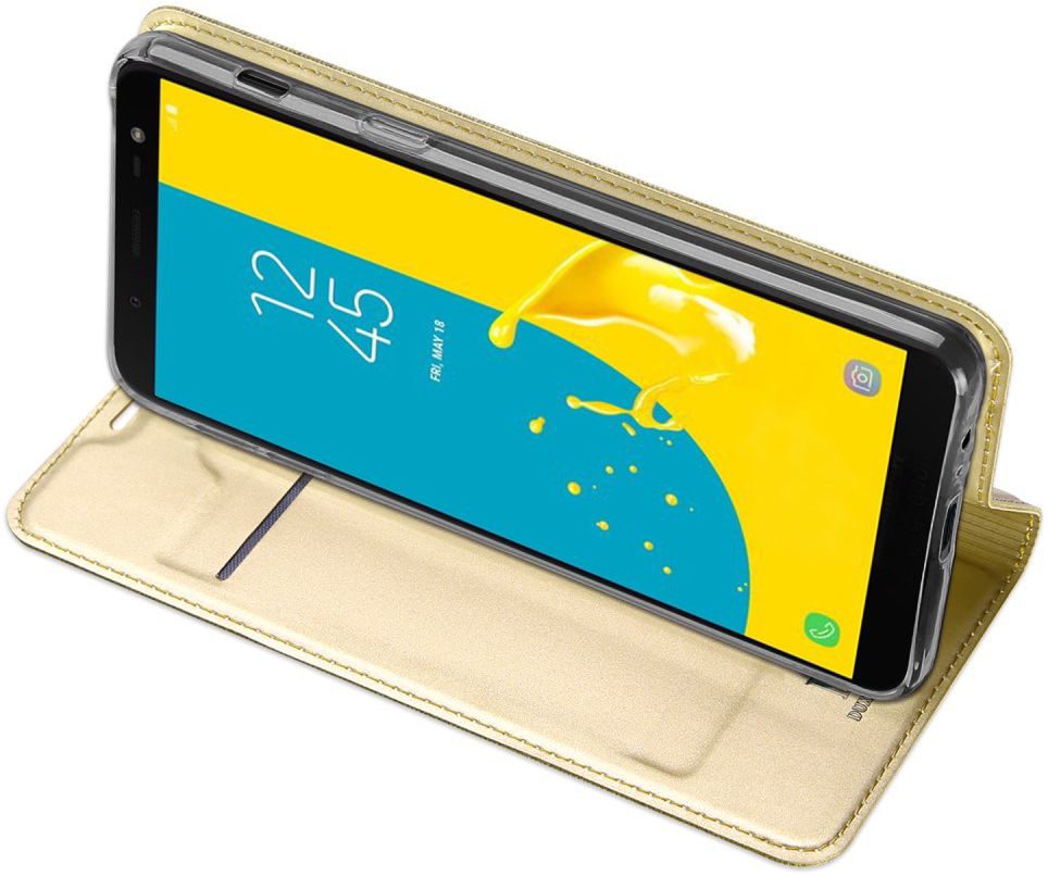 Dux Ducis Premium Book Case Samsung Galaxy J6 (2018) Hoesje Goud afbeelding 4