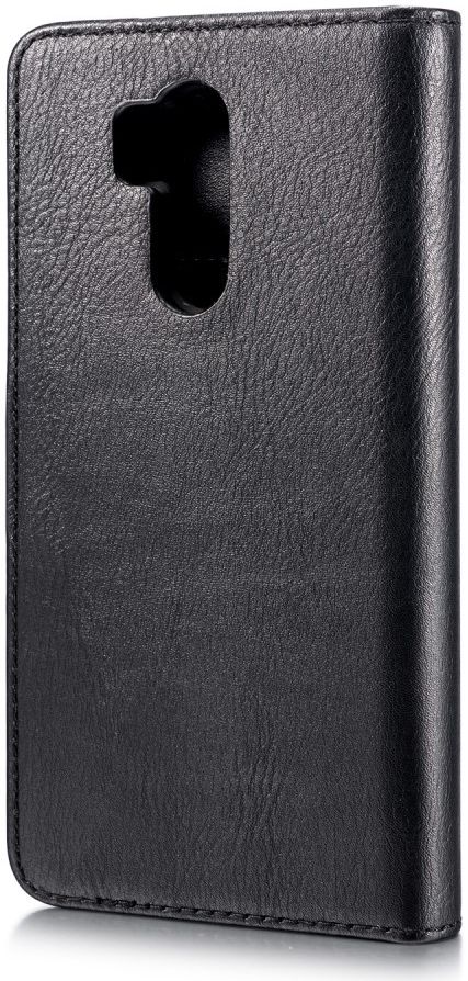 LG G7 ThinQ Echt Leren 2-in-1 Portemonnee Hoesje Zwart afbeelding 4