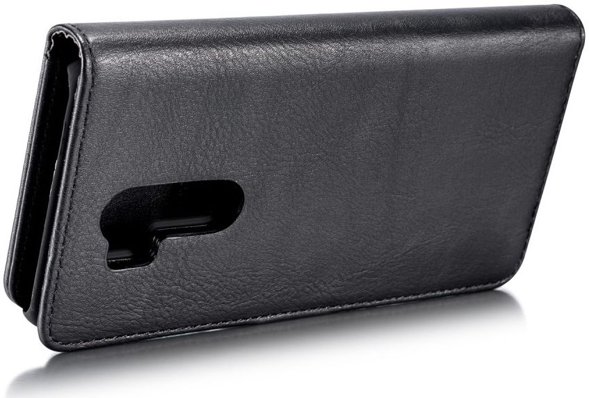 LG G7 ThinQ Echt Leren 2-in-1 Portemonnee Hoesje Zwart afbeelding 6