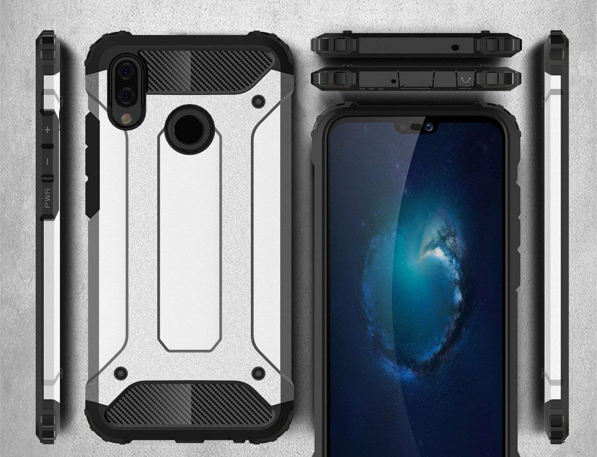 Huawei P20 lite Hybride Hoesje Blauw afbeelding 4