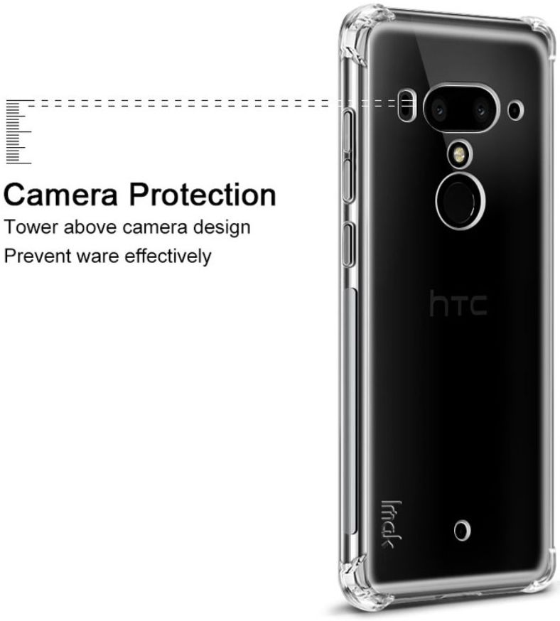 IMAK HTC U12+ Hoesje Flexibel TPU met Screenprotector Transparant afbeelding 6