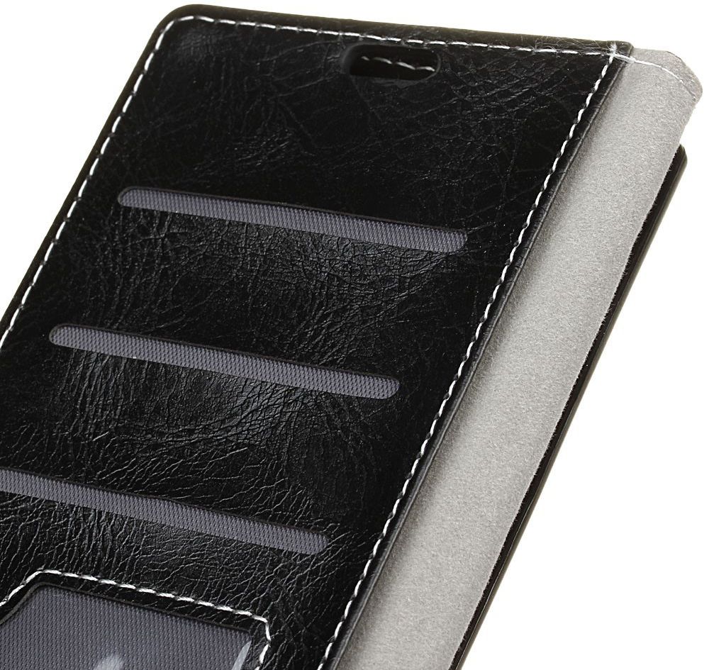Huawei Y5 (2018) Vintage Portemonnee Hoesje Zwart afbeelding 4