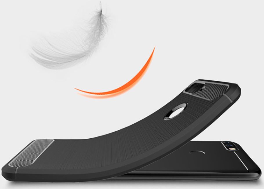 Honor 7S Geborsteld TPU Hoesje Grijs afbeelding 4
