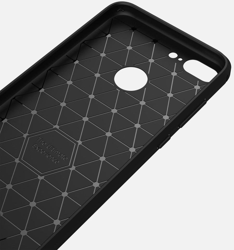 Honor 9 Lite Geborsteld TPU Hoesje Zwart afbeelding 8