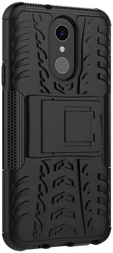 Robuust Hybride LG Q7 Hoesje Zwart afbeelding 7