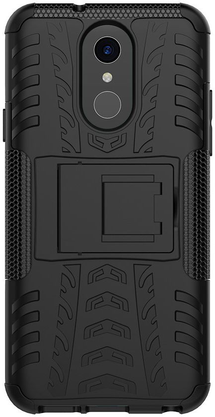 Robuust Hybride LG Q7 Hoesje Zwart afbeelding 8