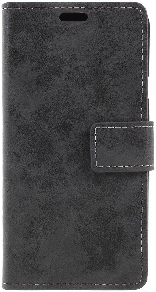 LG Q7 Vintage Portemonnee Hoesje Grijs afbeelding 3