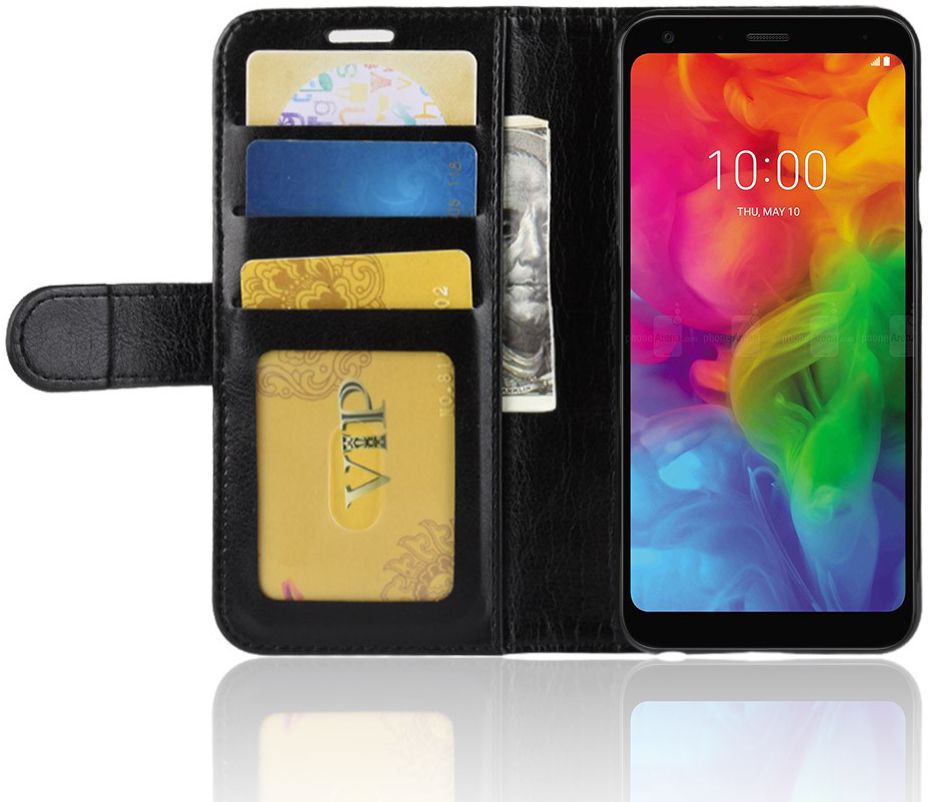 LG Q7 Book Cover Zwart afbeelding 1