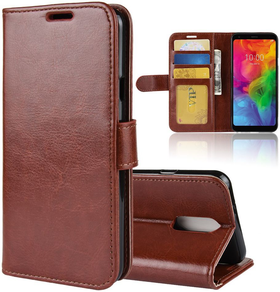 LG Q7 Book Cover Bruin afbeelding 4