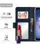 Huawei P Smart Book Cover met Spiegel Blauw
