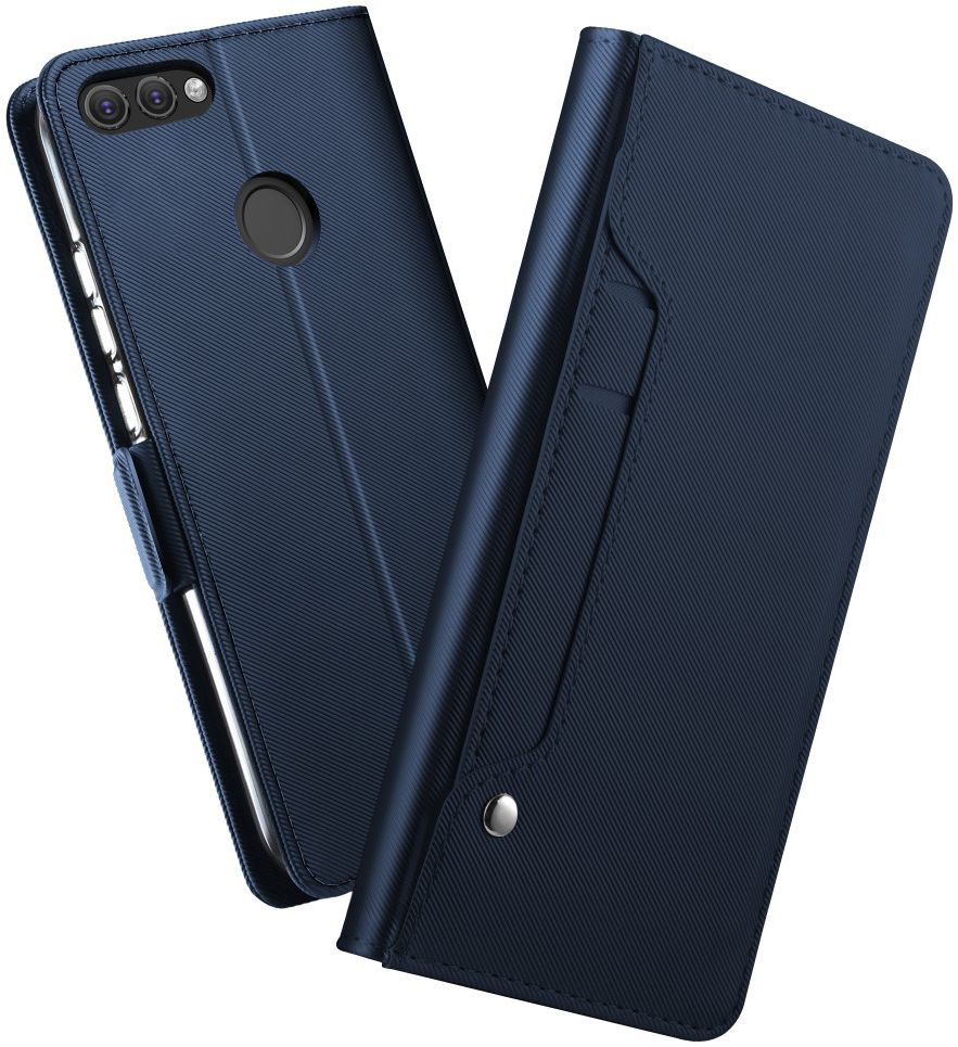 Huawei P Smart Book Cover met Spiegel Blauw afbeelding 1