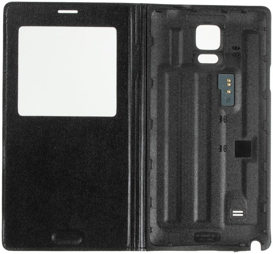 Samsung Galaxy Note 4 Hoesje met Venster Zwart afbeelding 4