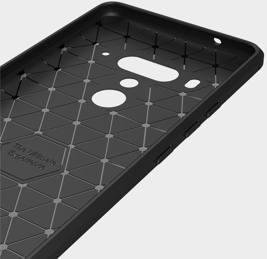 HTC U12+ Geborsteld TPU Hoesje Blauw afbeelding 9