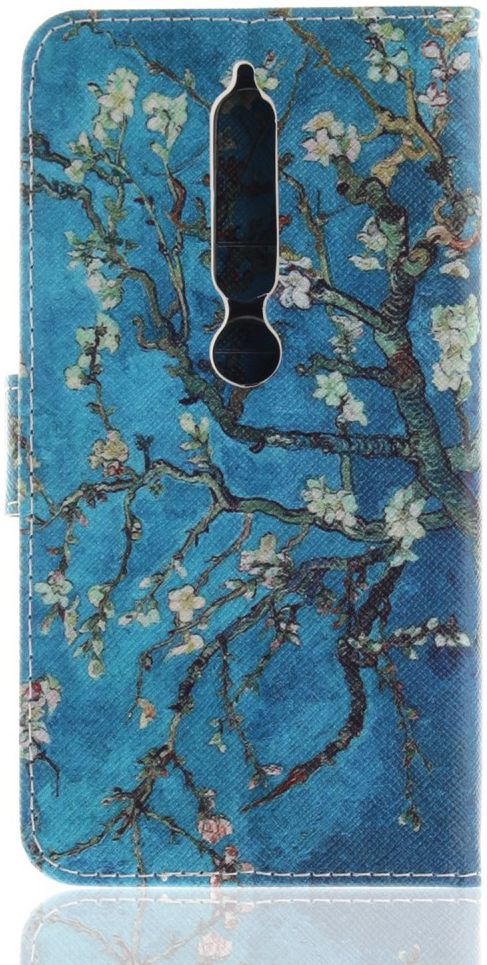 Nokia 6 (2018) Portemonnee Hoesje met Boom Opdruk afbeelding 4
