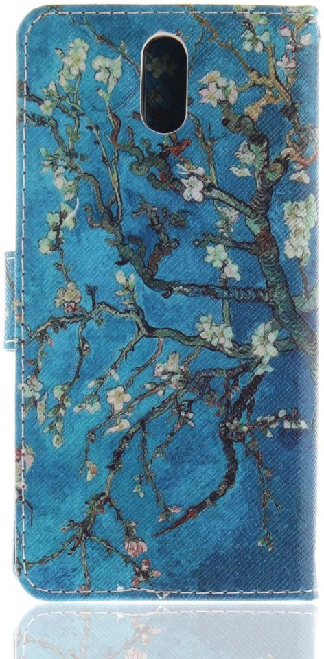 Nokia 3.1 Portemonnee Hoesje met Boom Opdruk Blauw afbeelding 6